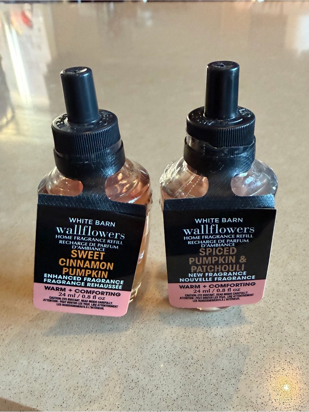 Sweet Cinnamon Pumpkin & Spiced Pumpkin and Patchouli Wallflowers Refill Duo